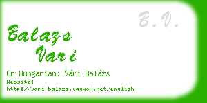 balazs vari business card